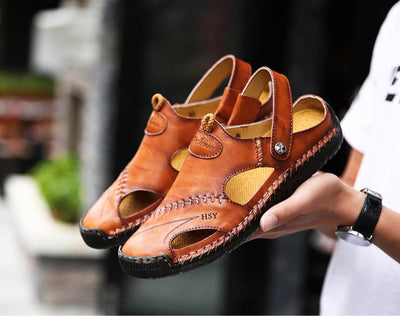 Bryan | Orthopedic Leather Sandals