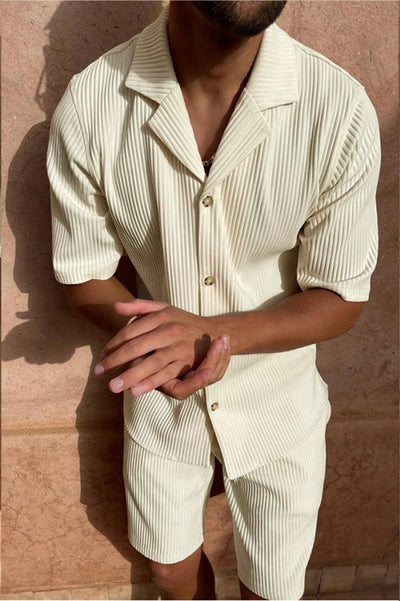 Bayshore Coastal Pleated Set