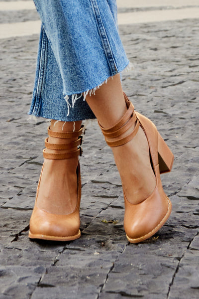 Jadara Triple Buckle Heels