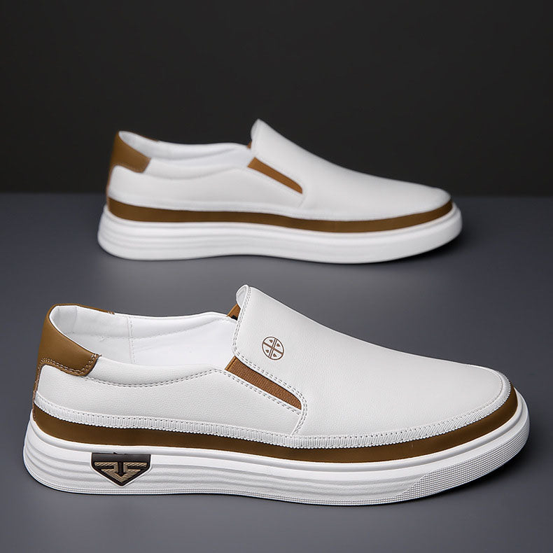 Alessio Leather Slip-On Shoes