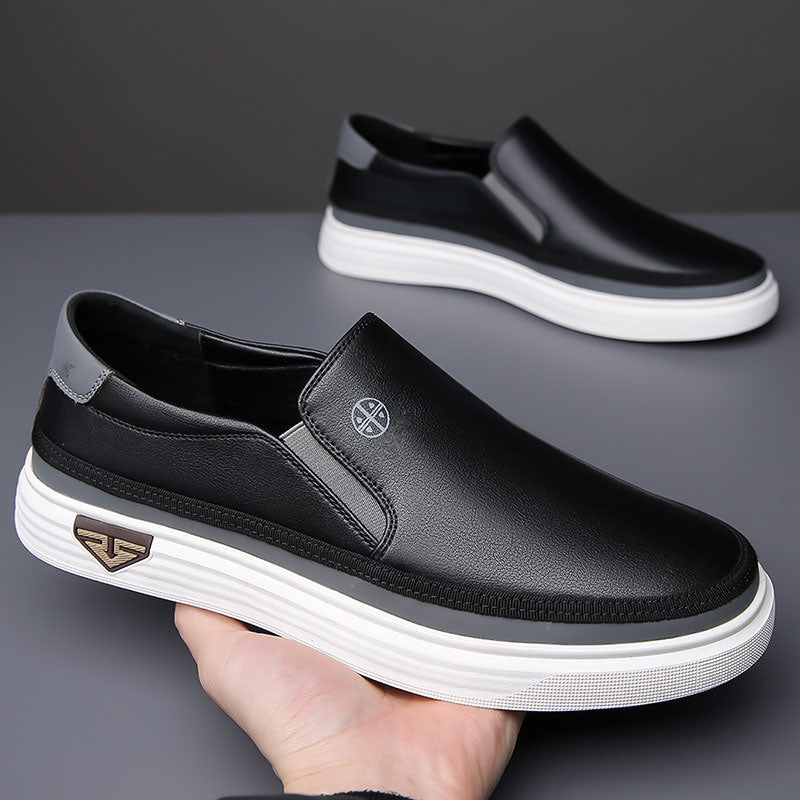 Alessio Leather Slip-On Shoes