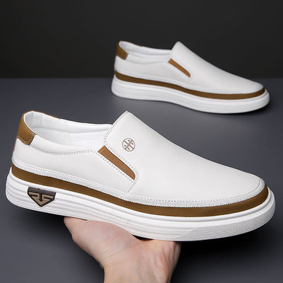 Alessio Leather Slip-On Shoes