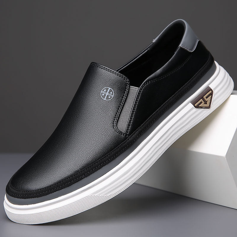 Alessio Leather Slip-On Shoes
