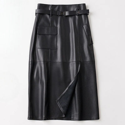 Vella Sheepskin Leather Skirt
