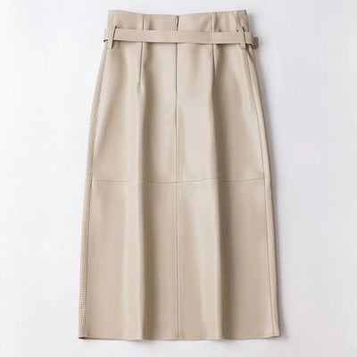 Vella Sheepskin Leather Skirt