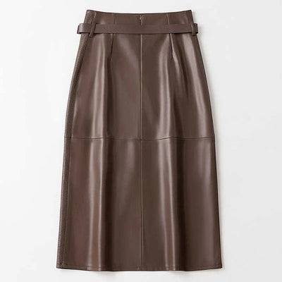 Vella Sheepskin Leather Skirt