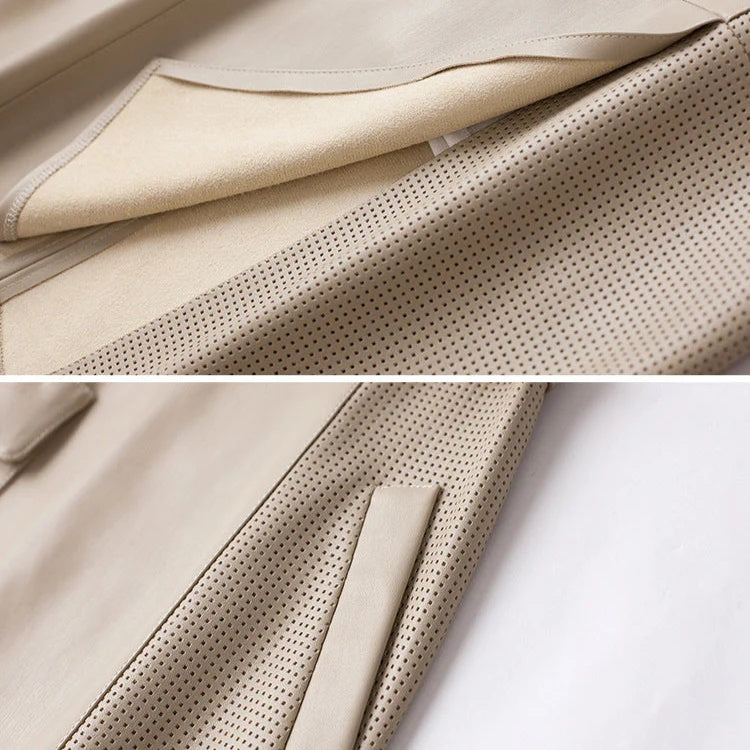 Vella Sheepskin Leather Skirt