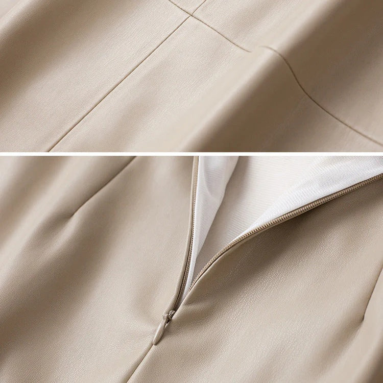 Vella Sheepskin Leather Skirt