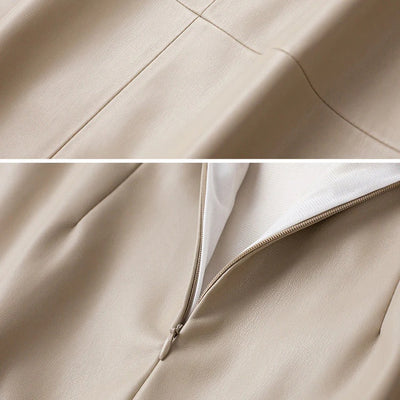 Vella Sheepskin Leather Skirt