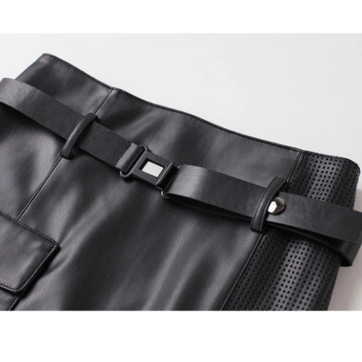 Vella Sheepskin Leather Skirt